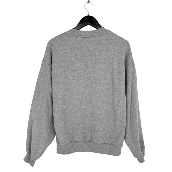 Alo Yoga Accolade Crew Neck Pullover Sweatshirt Athletic Heather Grey Medium - Picture 4 of 7